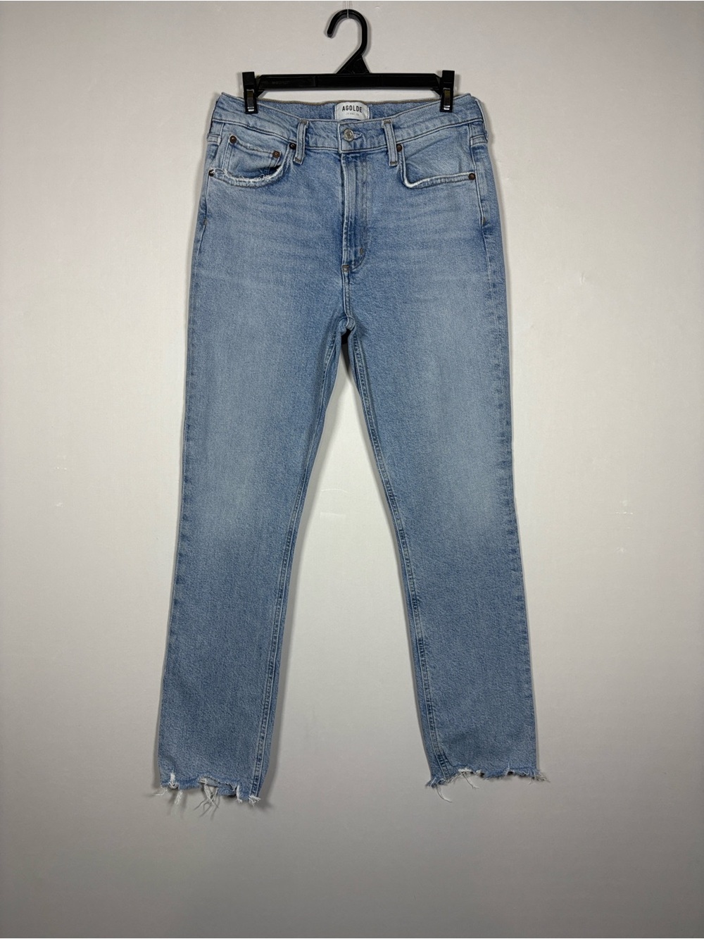 AGOLDE Riley High Rise Straight Crop Jeans Merrel Wash Size 28